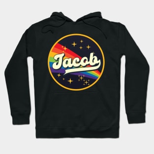 Jacob // Rainbow In Space Vintage Style Hoodie